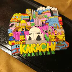 Karachi Fridge Magnet