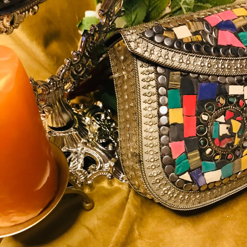 Metal Antique Clutch