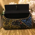 Mosaic Metal Clutch Bag (1)