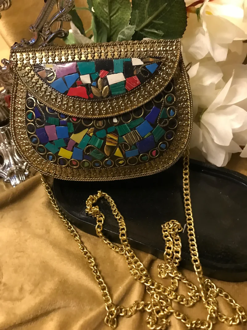 Mosaic Metal Clutch Bags (1)