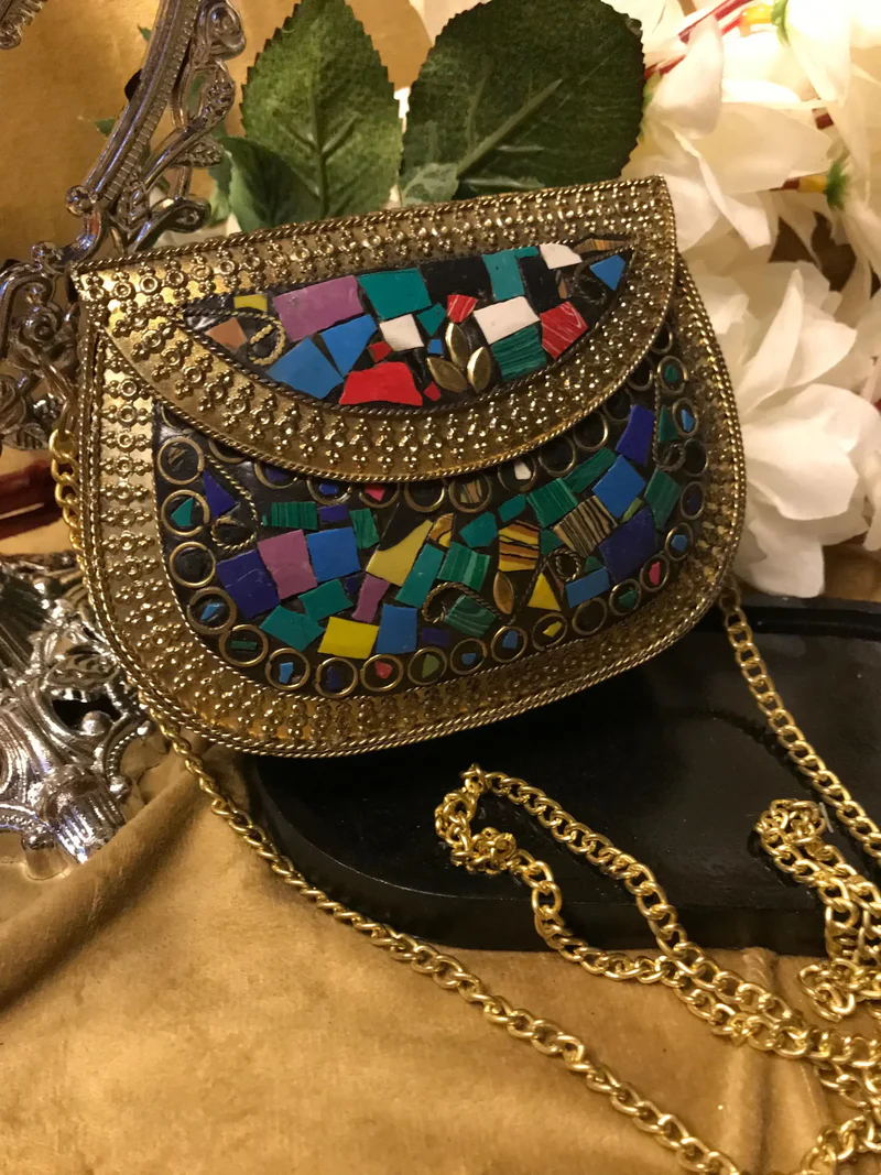 Mosaic Metal Clutch Bags (1)