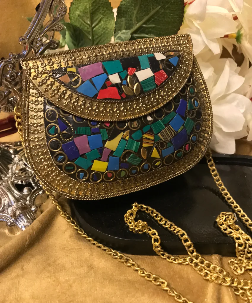 Mosaic Metal Clutch Bags (1)