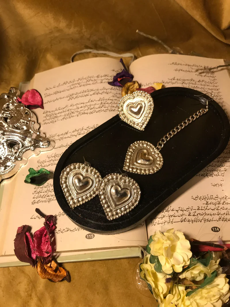 Silver Heart Earrings