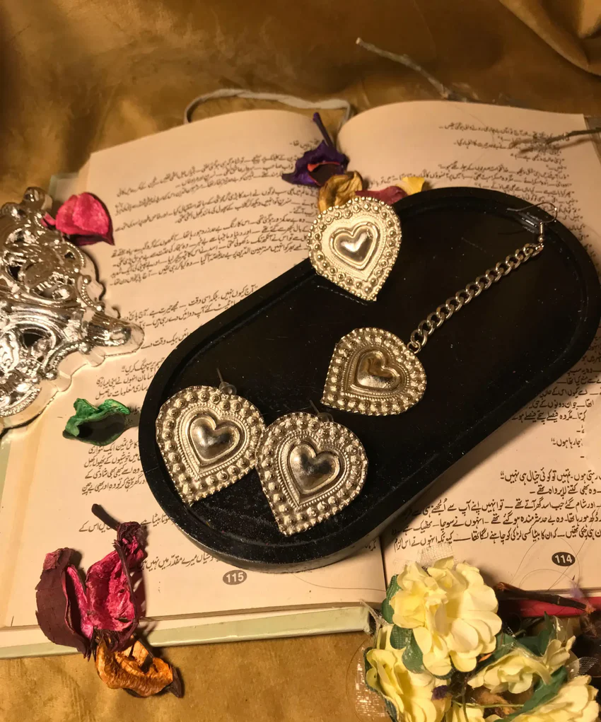 Silver Heart Earrings