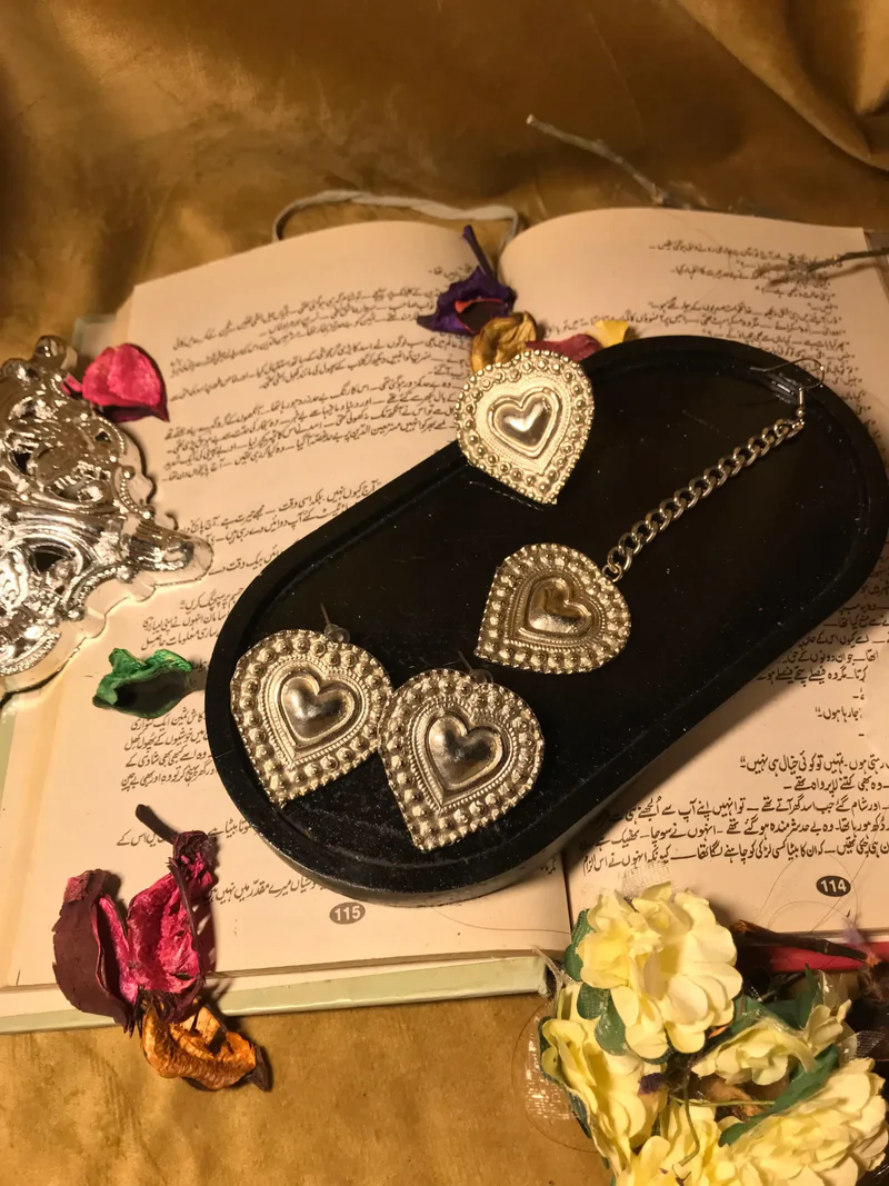 Silver Heart Earrings