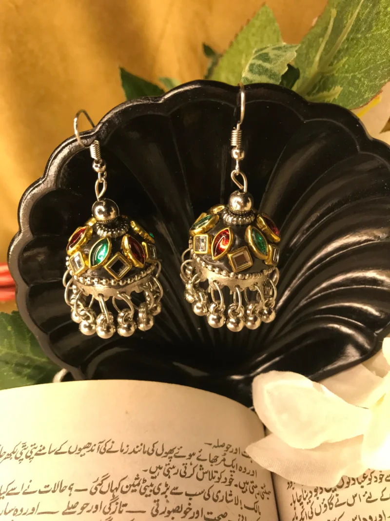 Vintage Black Jhumki (2)