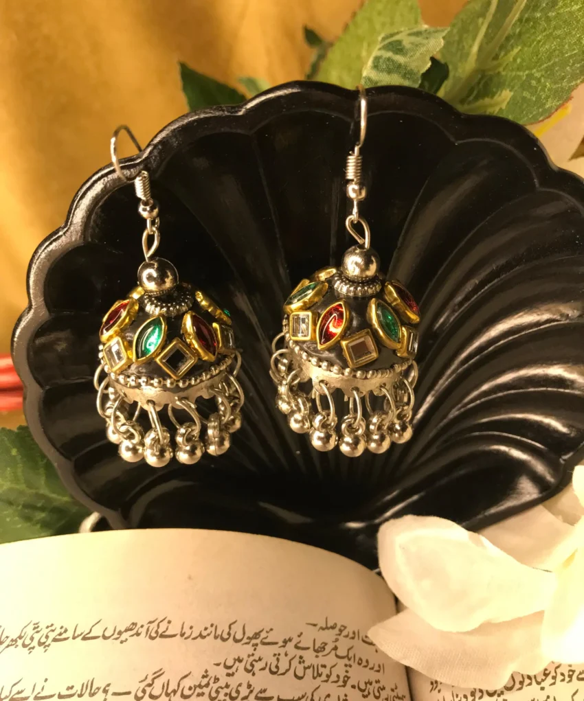 Vintage Black Jhumki (2)