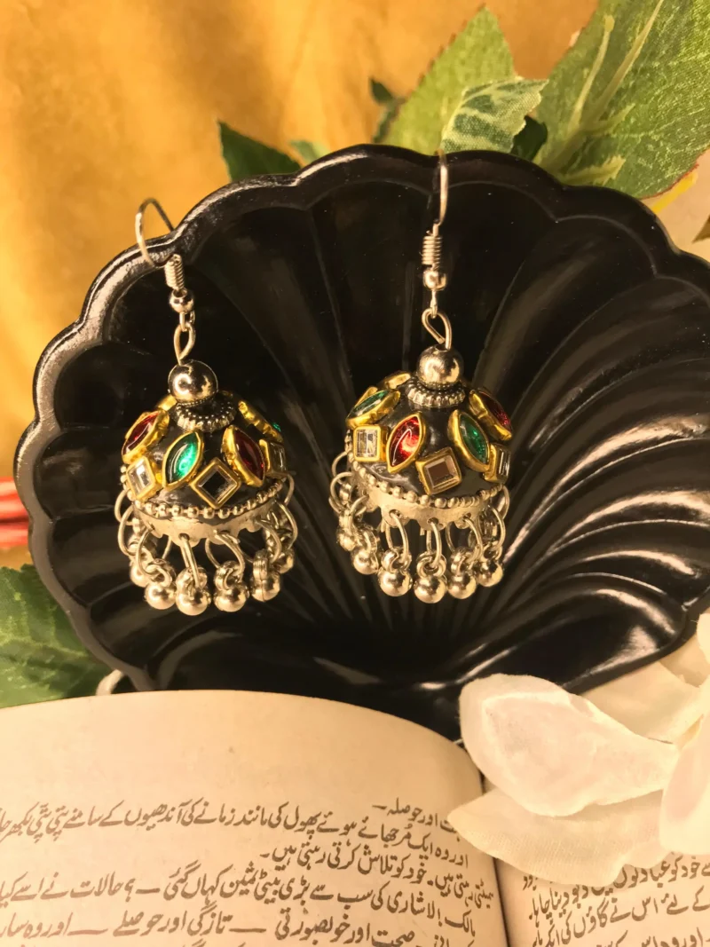 Vintage Black Jhumki (2)