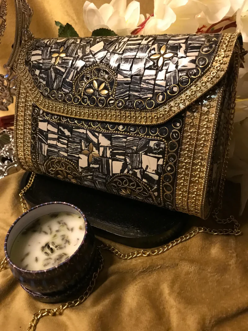Vintage Metal Clutch Bag
