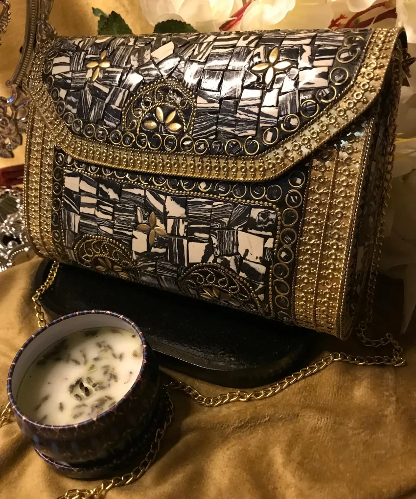Vintage Metal Clutch Bag