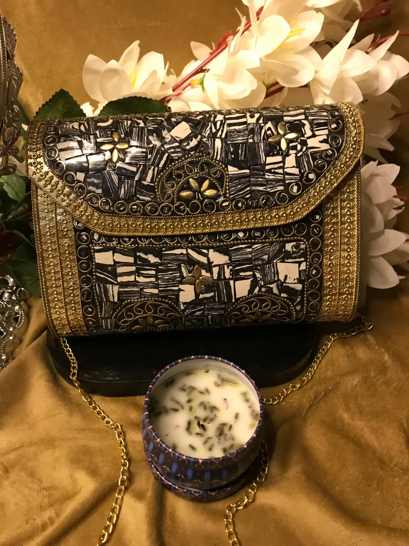 Vintage Metal Clutch Bag