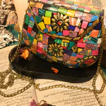 Gold Metallic Clutch Bag