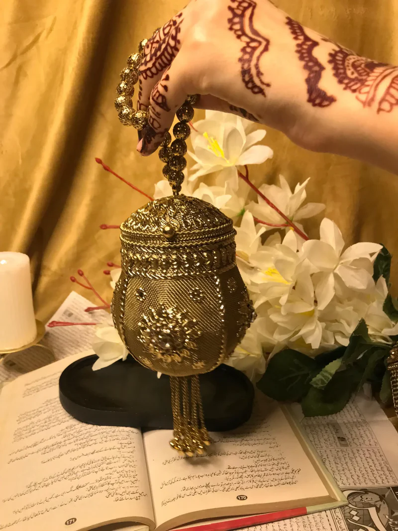 Handmade Metallic Potli Bag