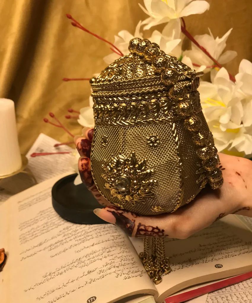 Handmade Metallic Potli Bag