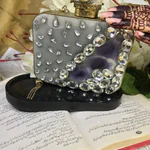 Metallic Acrylic Clutch