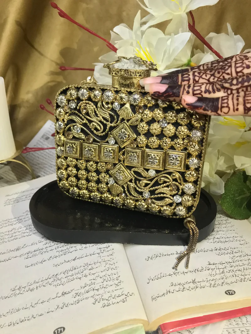 Metallic Acrylic Clutch