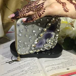 Metallic Acrylic Clutch