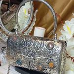 silver metal clutch pakistan