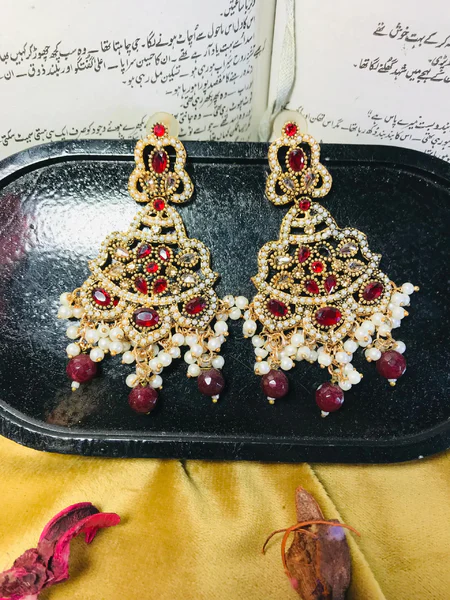 Nauratan Earrings (1), Antique Jewellery
