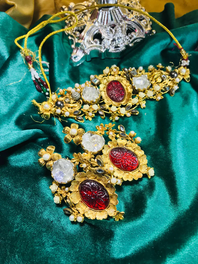 Kundan Choker and Earrings Set