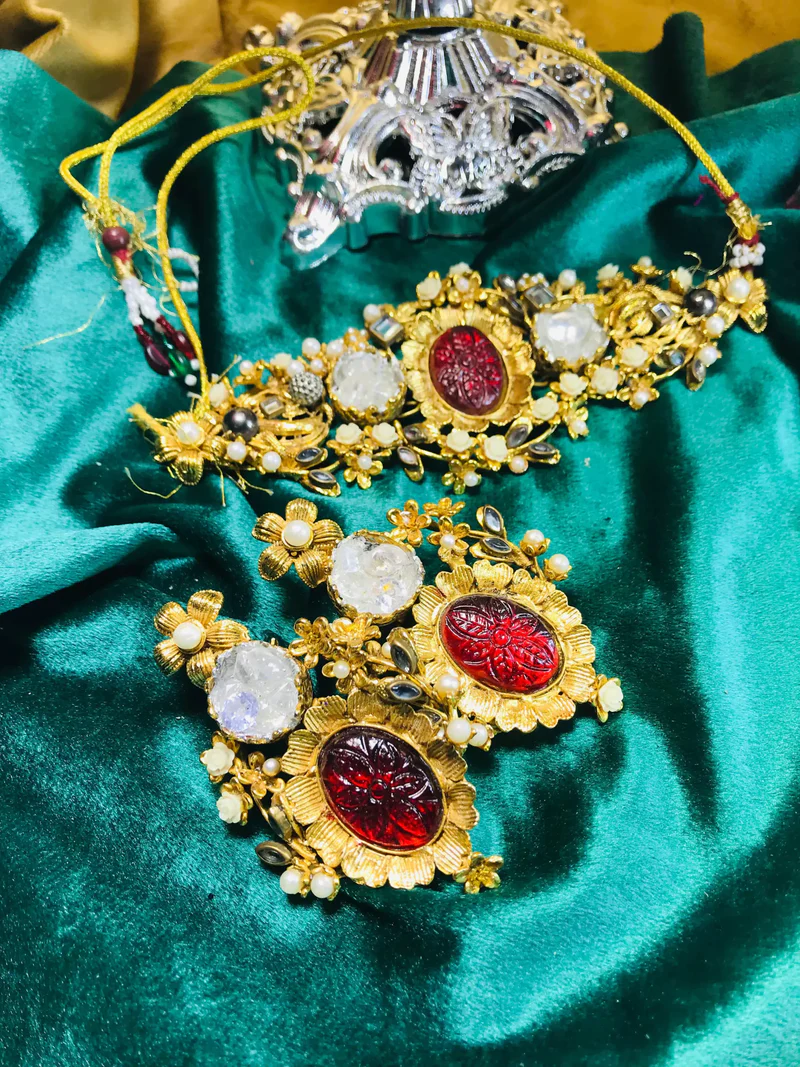Kundan Choker and Earrings Set