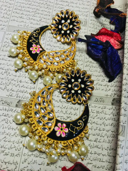 Handmade Kundan Earrings Design